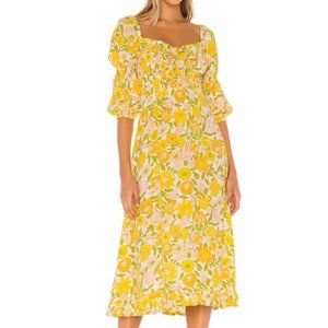 Faithfull the Brand Nora Midi Dress Jolene Floral Print